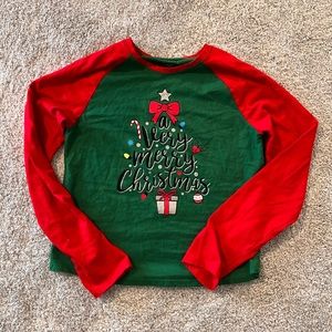 Holiday Time. XXL(18). Big kid long sleeve